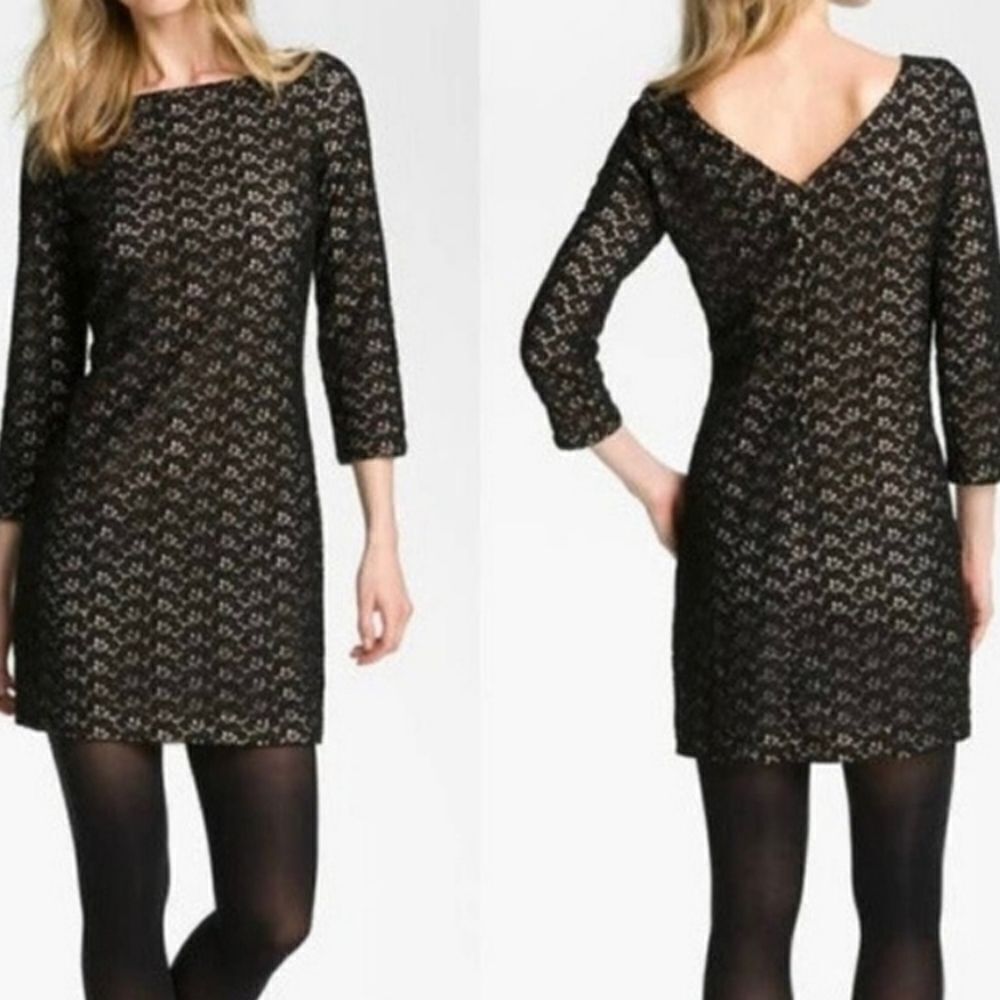 Diane Von Furstenberg  Black Lace Dressy Dress